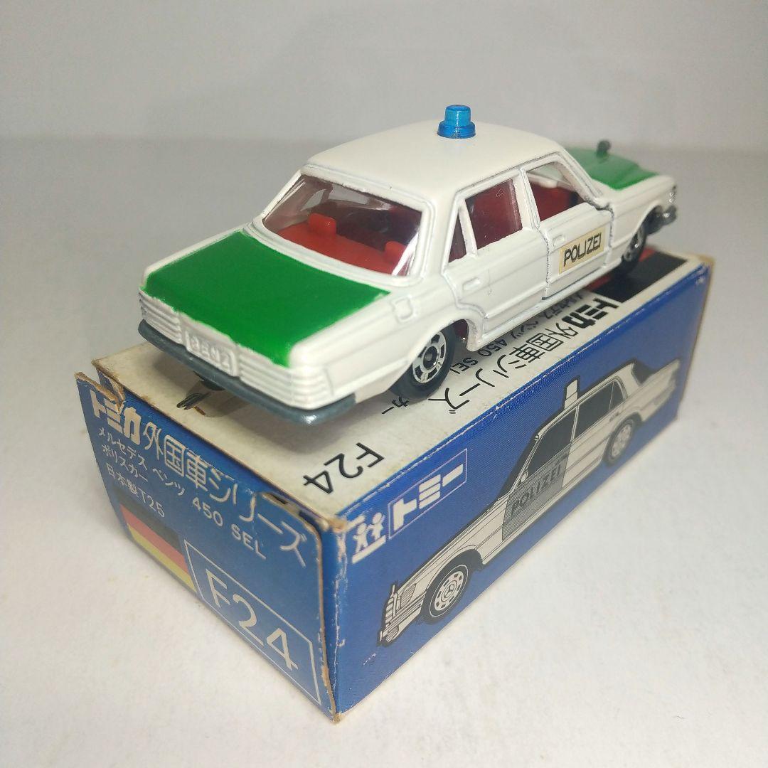 (3309)トミカ 青箱 日本製 メルセデス ベンツ 450SEL ポリスカー