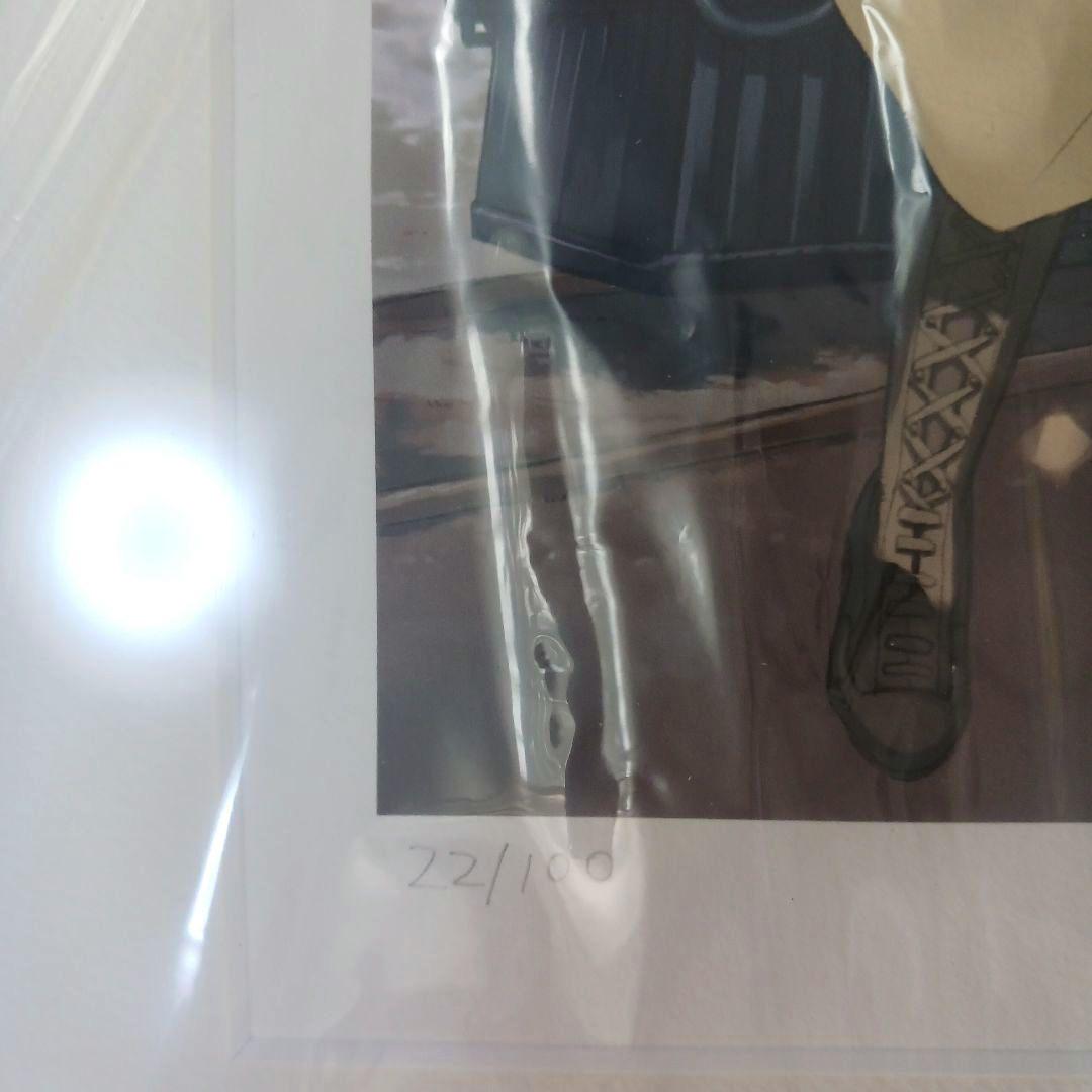 アリソン 直筆サイン入りカラー複製イラスト 黒星紅白複製原画　新品・未開封