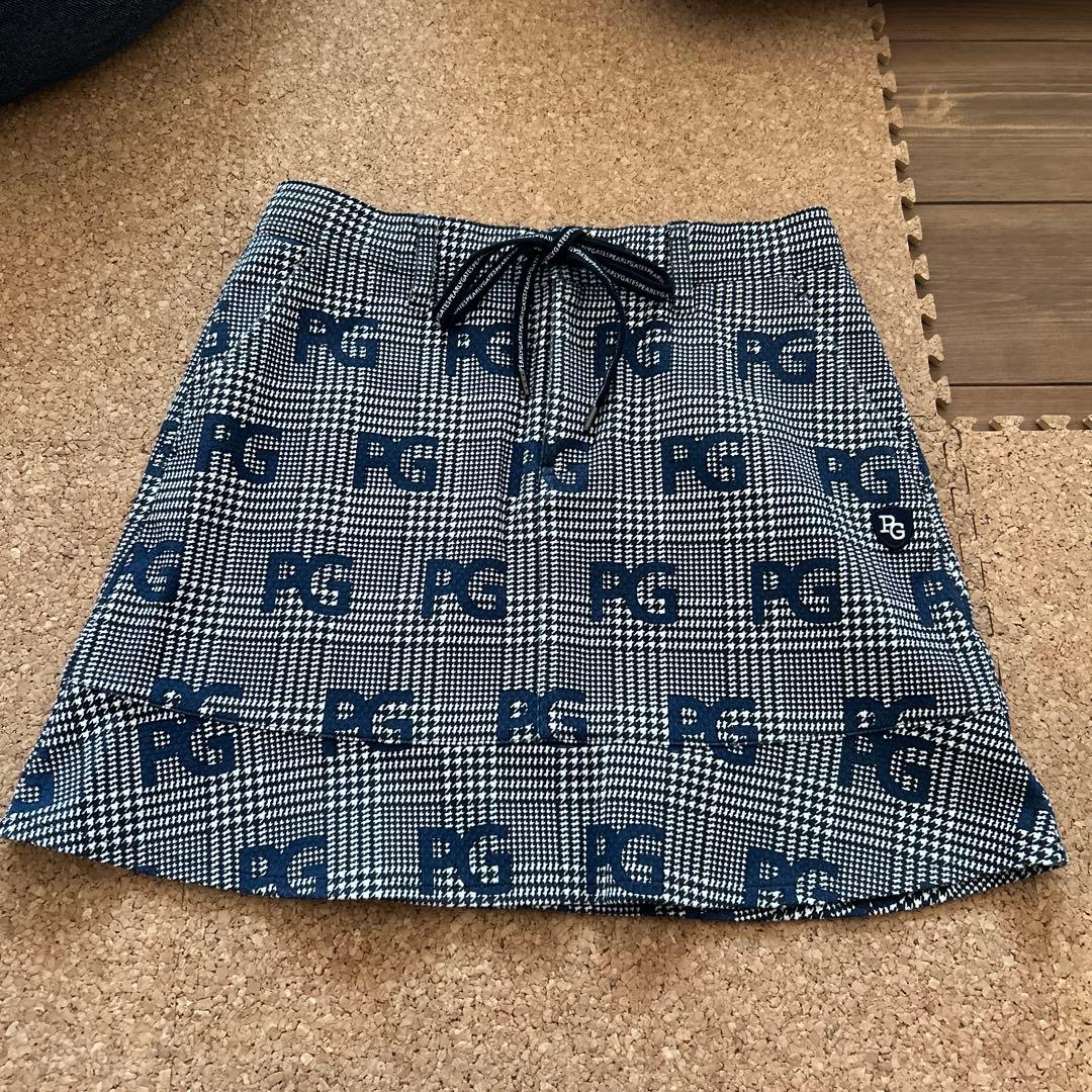PEARLY GATES PGロゴ チェック柄スカート