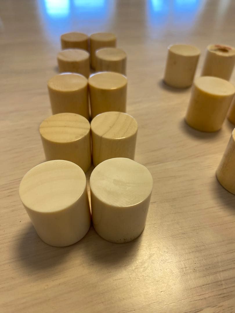 田中　掛け軸用 軸先 10対 528g 根付け材 直径2.5cm〜3cm