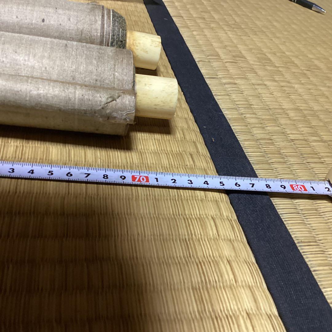 O-27 鶴と松竹梅の水墨画 掛軸 双幅　210cm