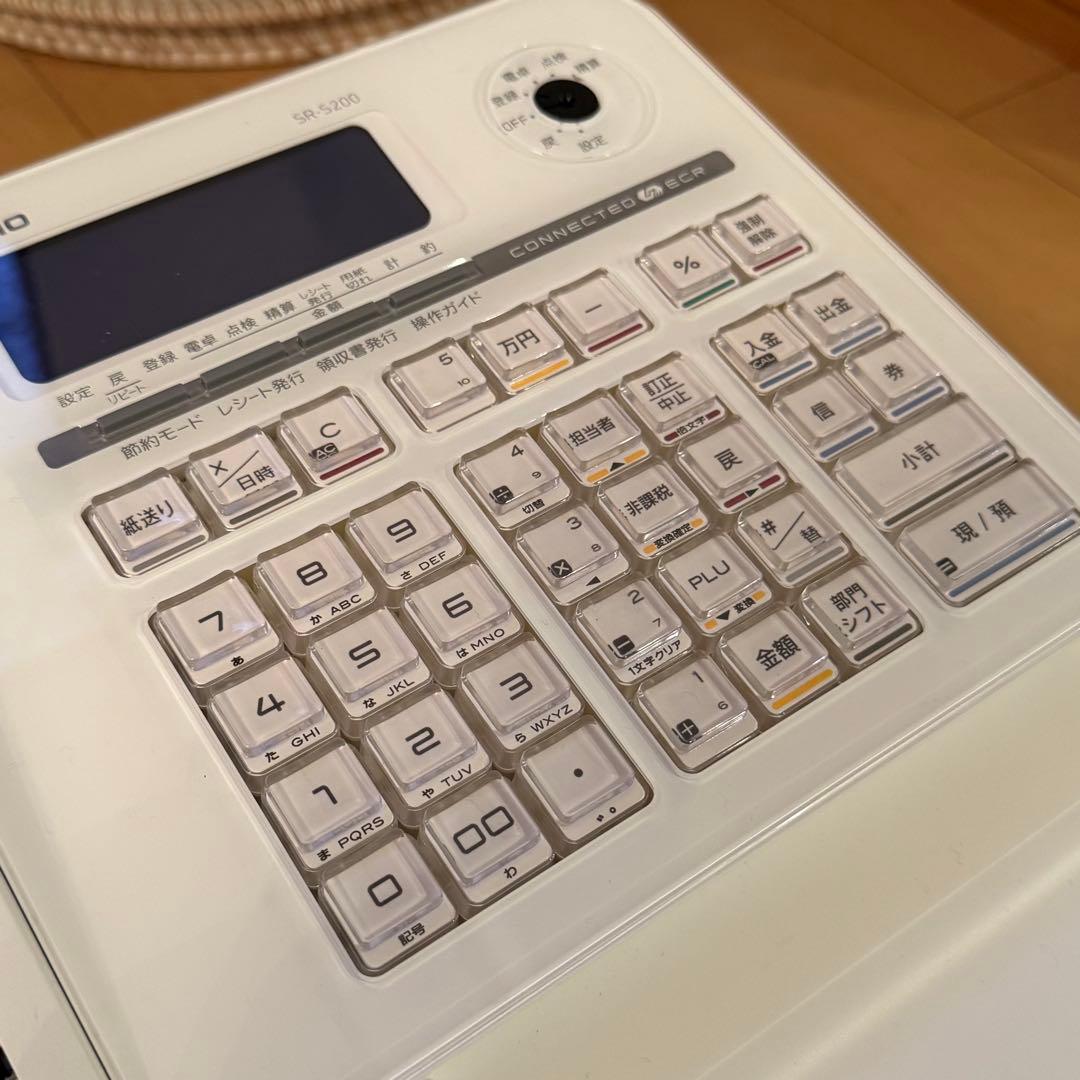 【ほぼ未使用 極美品】カシオレジスター　SR-S200