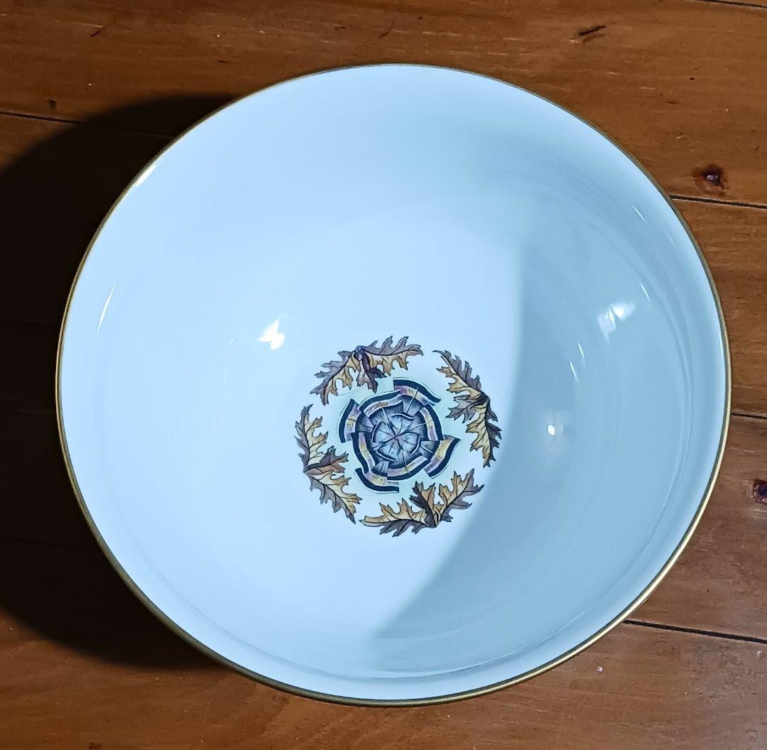 フランクリン ポーセリン 七面鳥デザイン 陶器ボウル 大鉢 限定品 1983年製