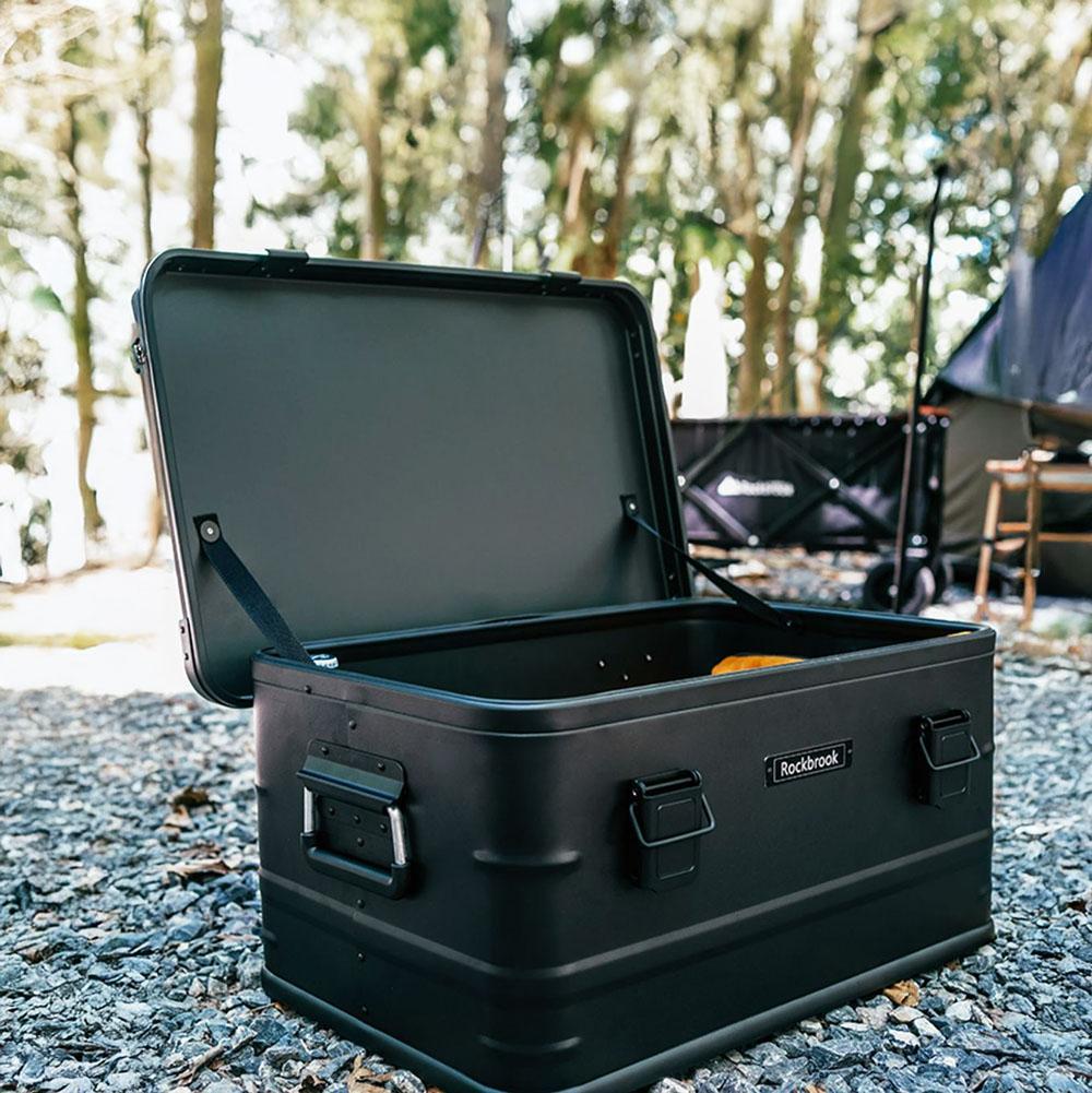 アルミニウムマグネシウム コンテナ キャンプ カスタム 50L (グレー)