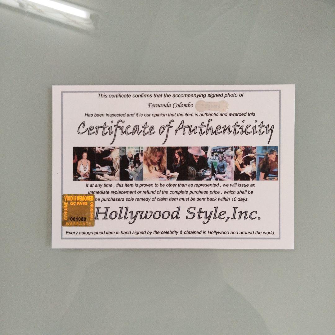 フェルナンド・コロンボ直筆サイン入り超大型写真…Fernanda Colombo