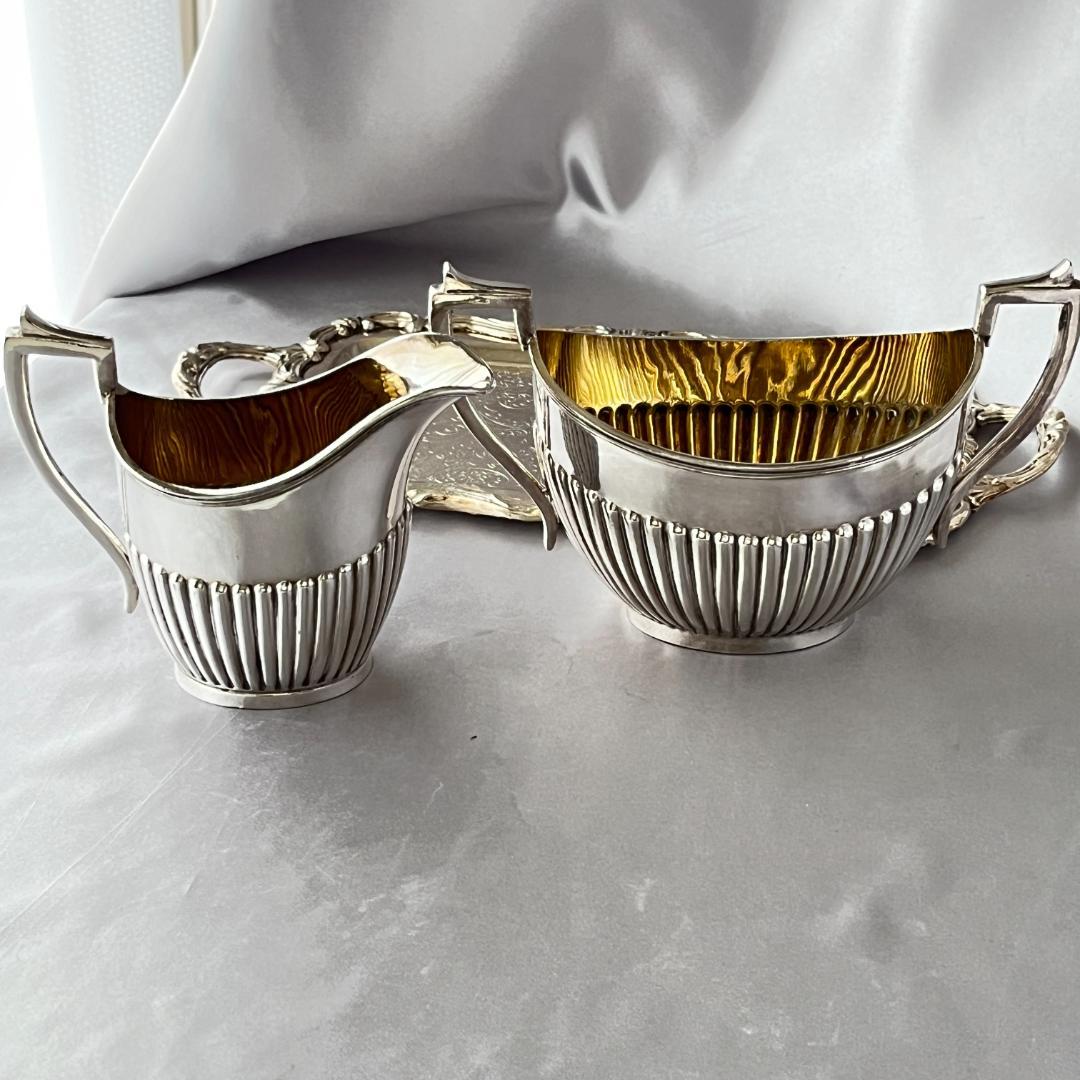 【英国】クイーンアンスタイル ミルクジャグ / シュガーボウル