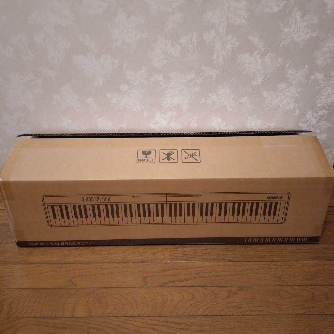 電子ピアノ 88鍵盤 折り畳み式 キーボード スタンド ペタル付き ピンク