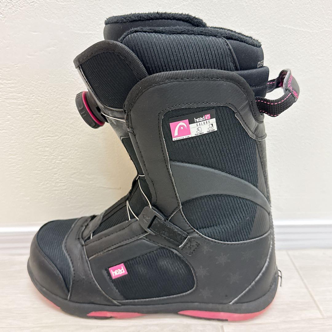【HEAD】GALORE BOA スノーボードブーツ 22.5cm ピンク