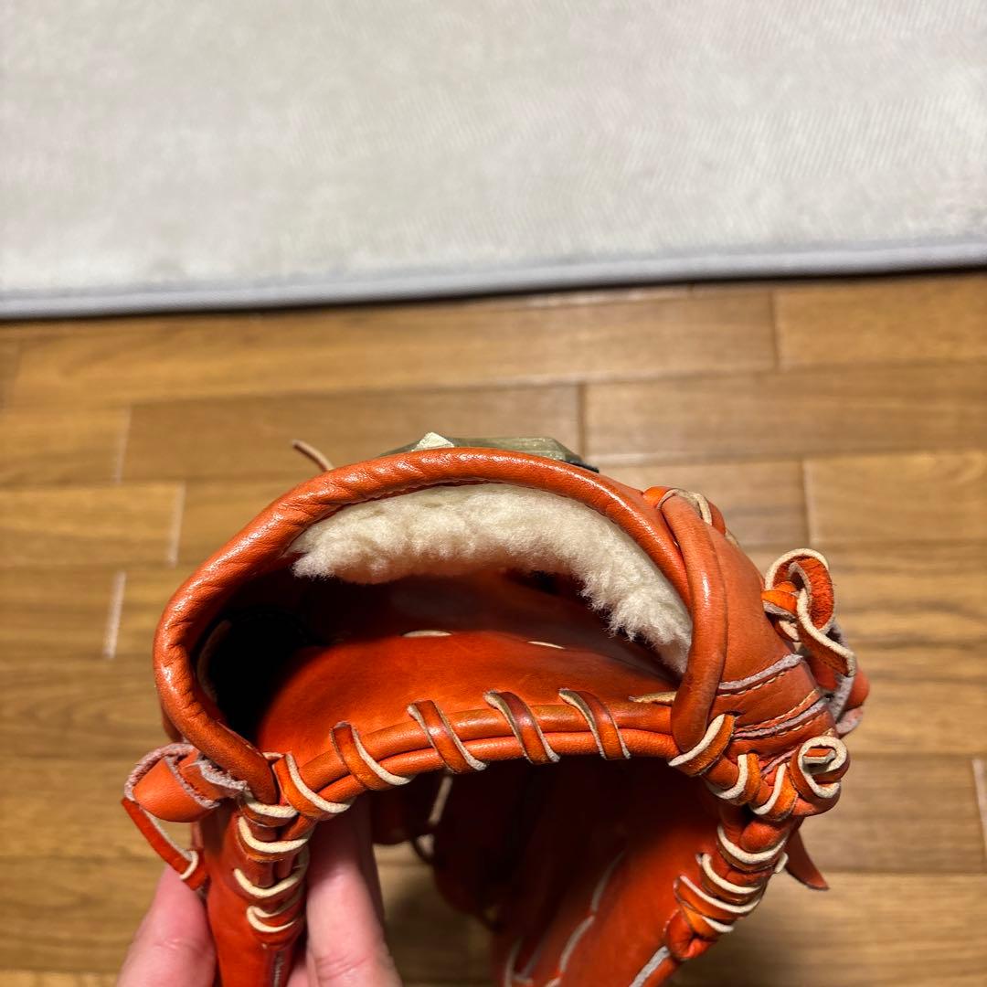 Global Elite 硬式グローブ オレンジ