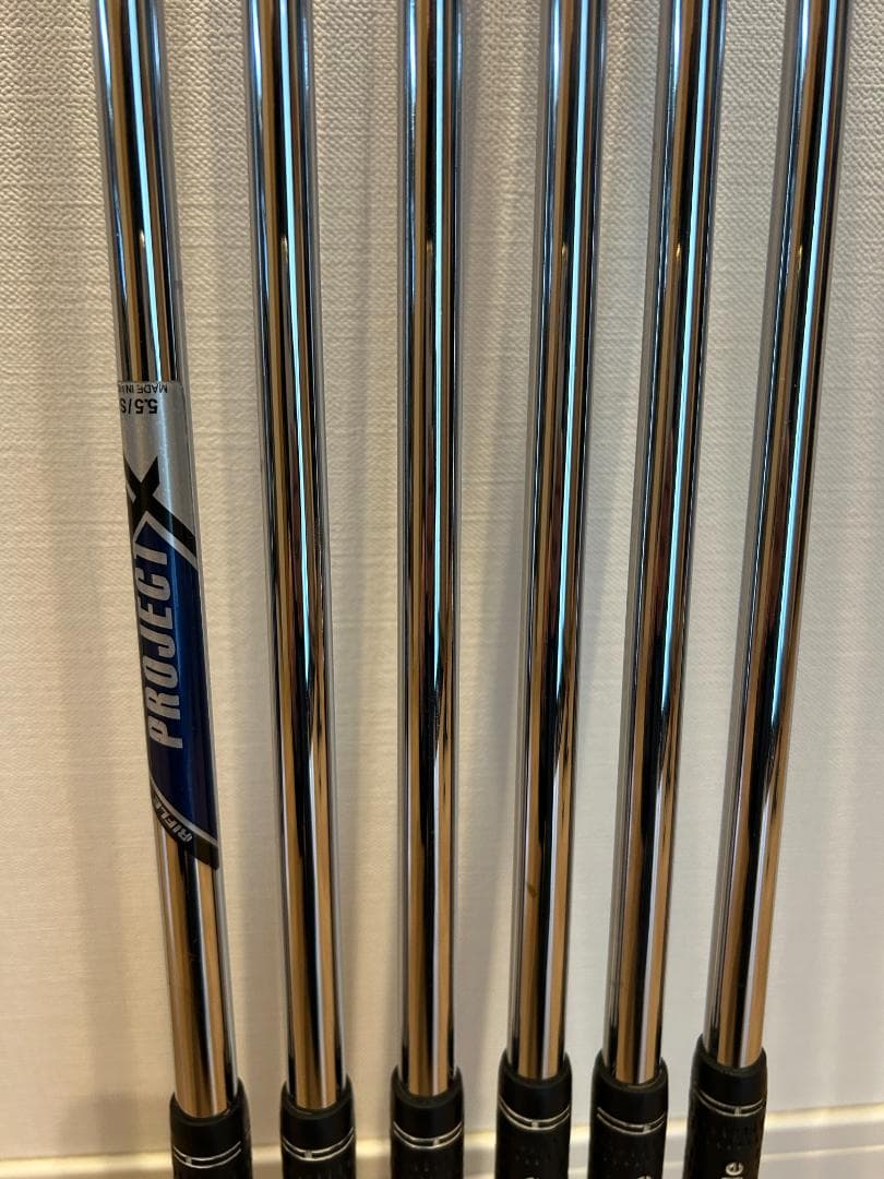 r*r様 PROJECT X 5.5/Sシャフト5I～PW用 6本セット