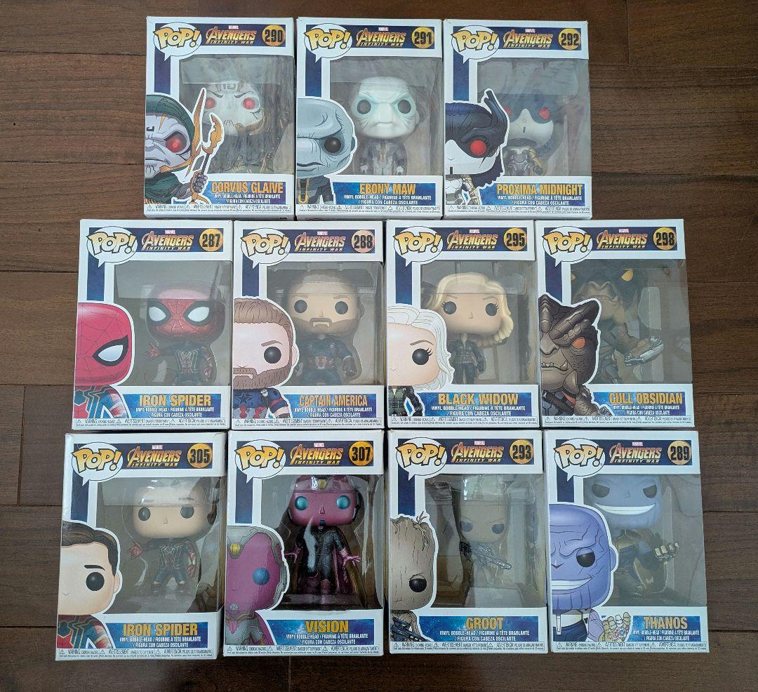 funko pop マーベル アベンジャーズ １１点セット