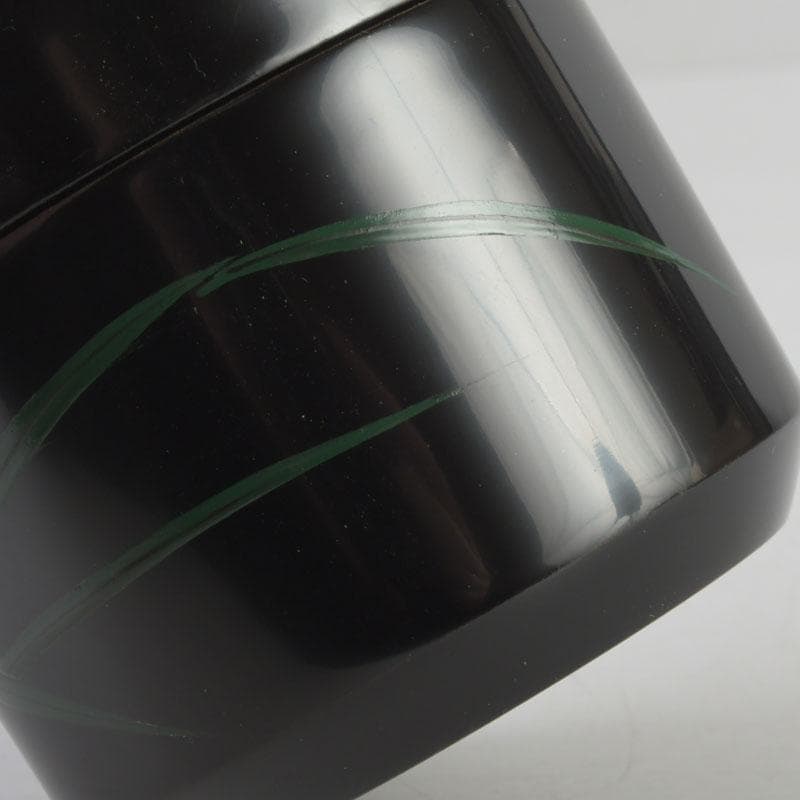 茶道具　岩倉利慶作　即中斎好写　青貝螺鈿　蛍早苗蒔絵　雪吹棗　共箱　V　9698