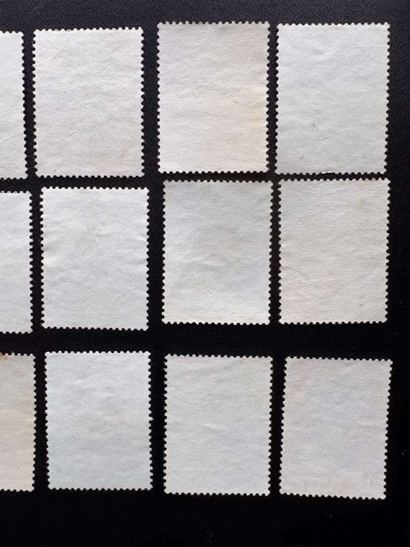 中国切手　特44菊シリーズ18種完　消印あり