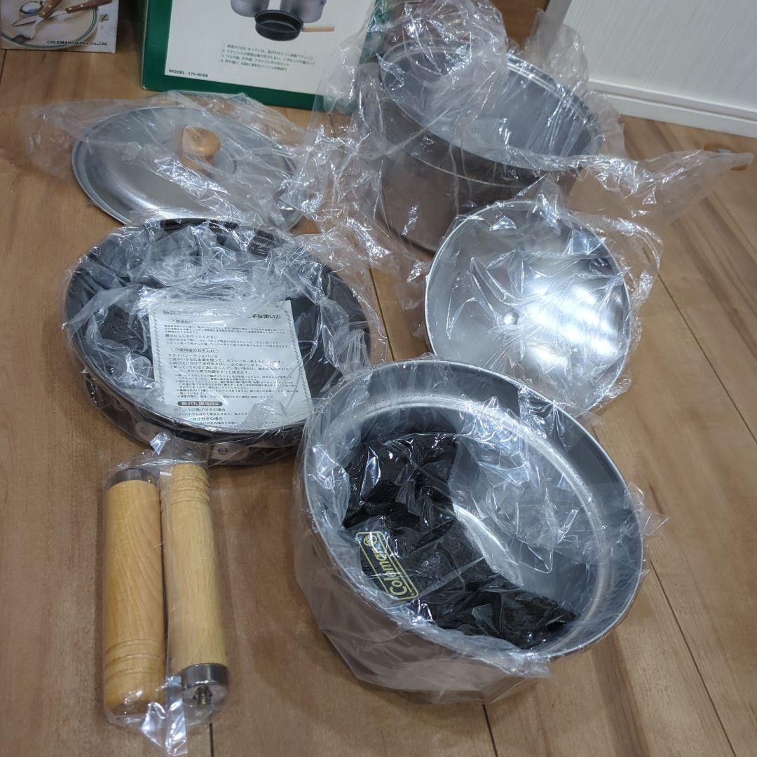 Coleman アウトドア スタッキング クッカー M　カトラリーセット未使用品