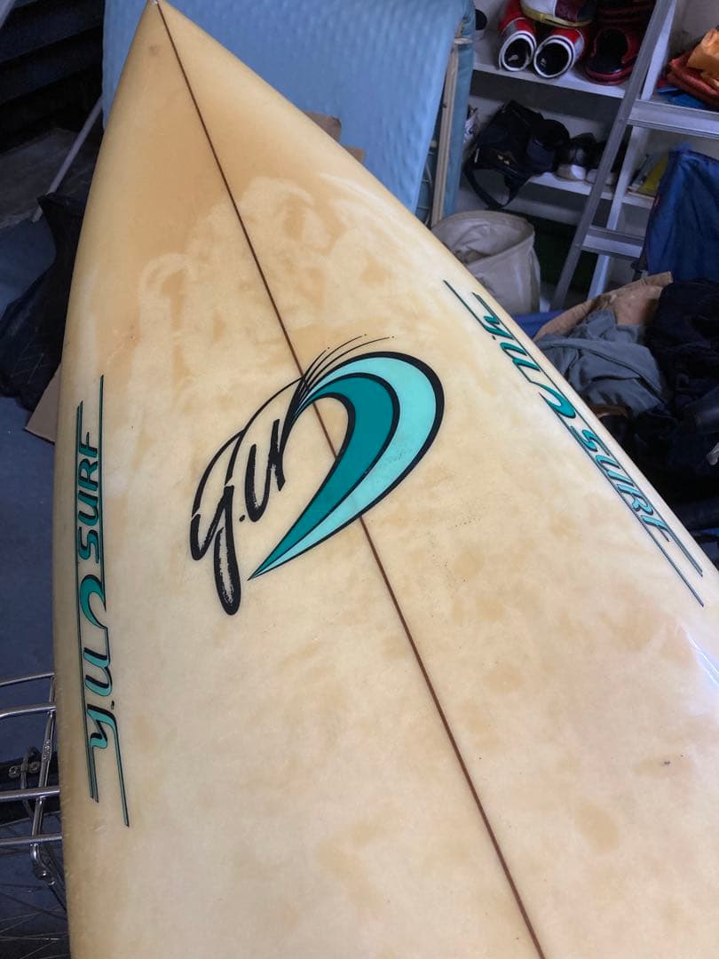手渡し限定　Y.U.サーフボード　植田義則サーフボード　ビッグウェーブ　ガン