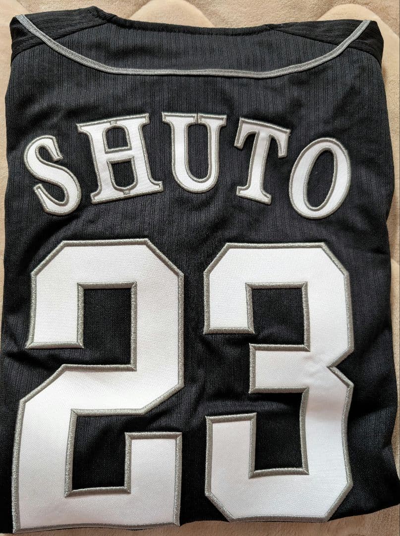 ソフトバンク 周東 23 ユニフォーム Mサイズ ビジター