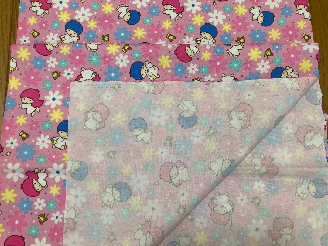【1992年製/当時もの】リトルツインスターズ キキララ サンリオ プリント生地