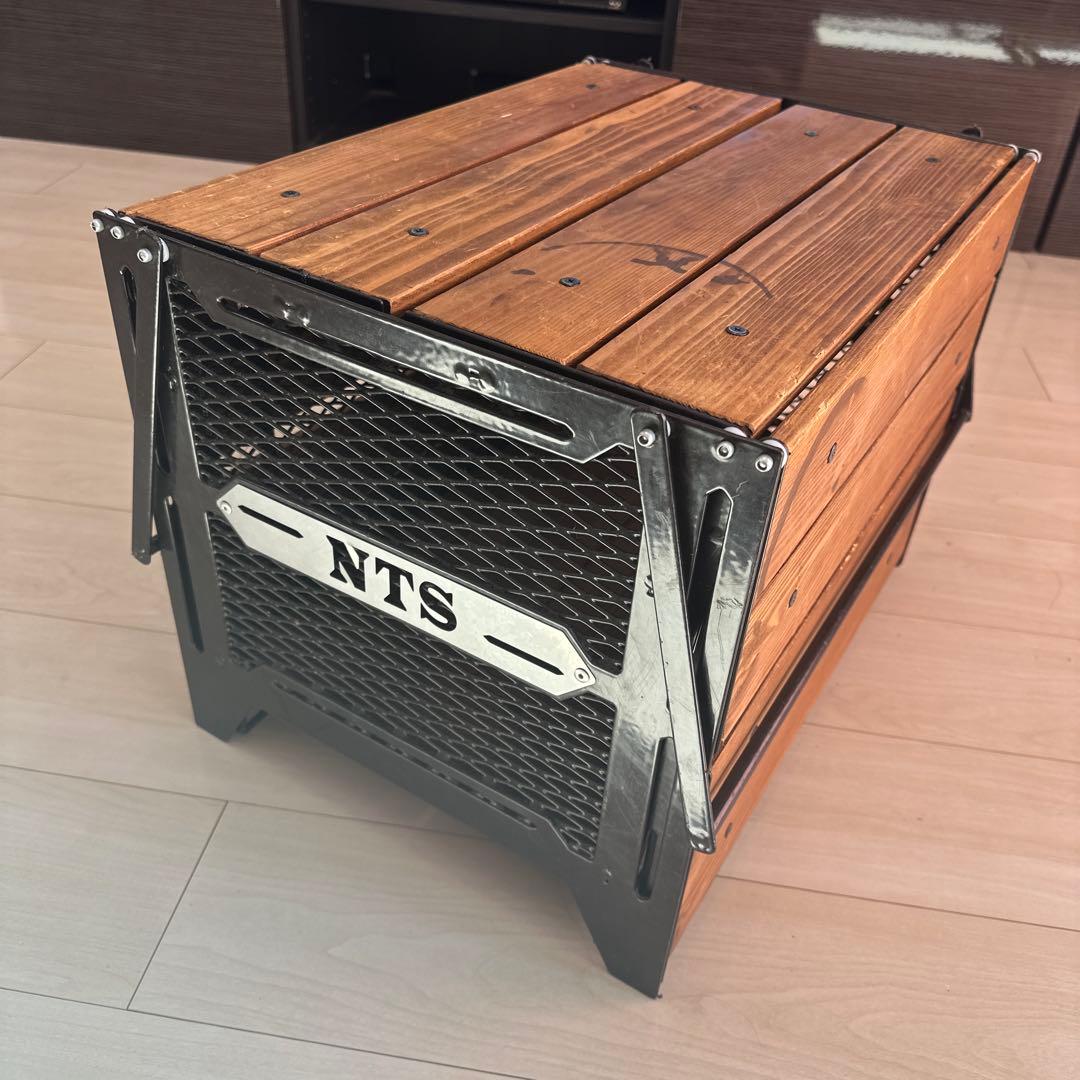 ネイチャートーンズ　収納スペース付き折りたたみテーブル　Lサイズ