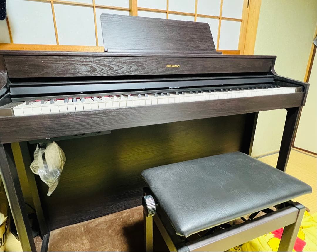 Roland 電子ピアノ ダークウッド 椅子付き