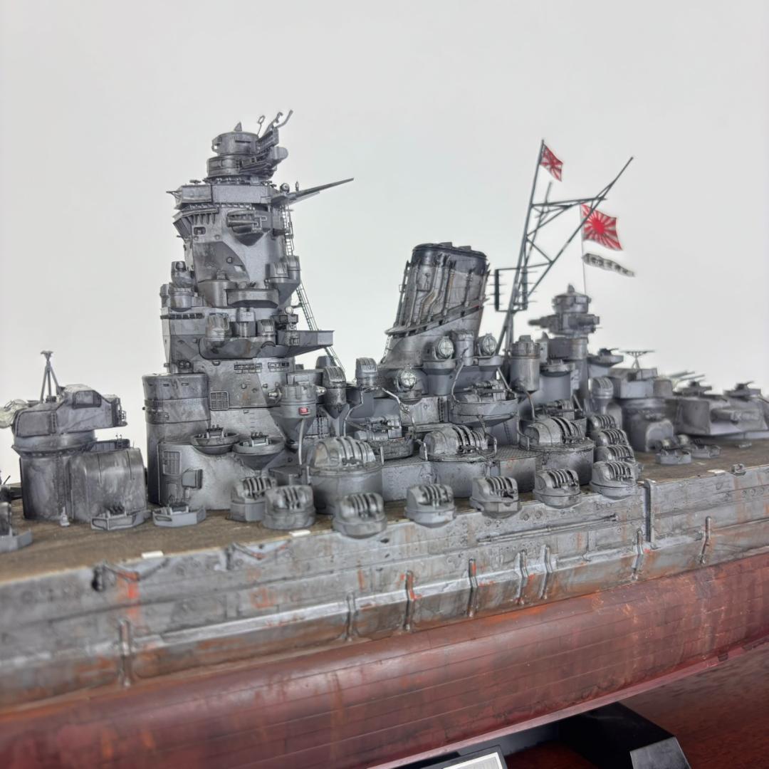 タミヤ 1/350 戦艦大和 完成品 クリアケース付き