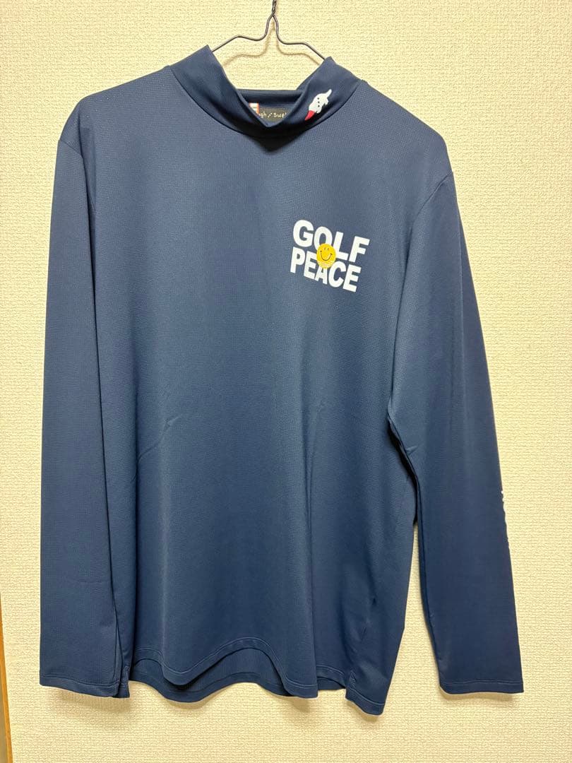 ラフ＆スウェル　メンズゴルフウェア　モックネック　ネイビー　Ｍサイズ 超美品