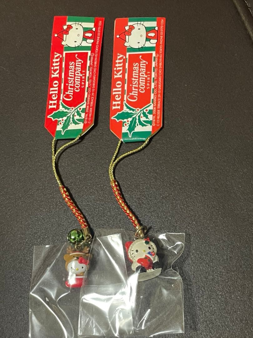 合*3様 レア！ハローキティ クリスマスカンパニー根付け　2個セット