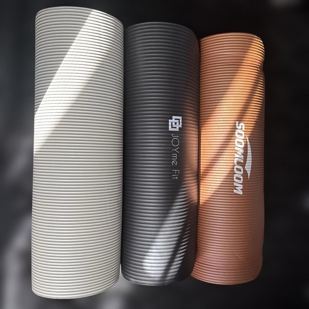 ヨガマットセット ホワイト グレー ブラウン3セット