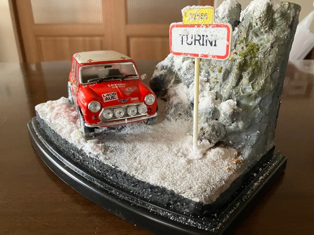 MiniCooper1/24フジミ1.3iモンテカルロ1994 ジオラマケース付