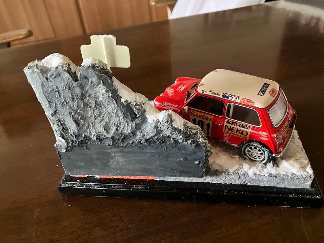 MiniCooper1/24フジミ1.3iモンテカルロ1994 ジオラマケース付