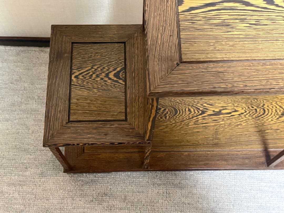 茶棚　タガヤサン　違い棚　茶道具　送料込み251220