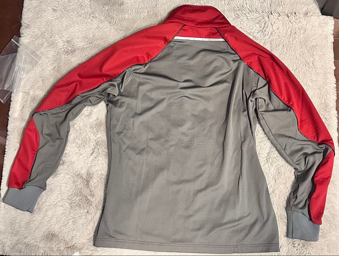 MIZUNO ジャージジャケット Lサイズ レッド/グレー