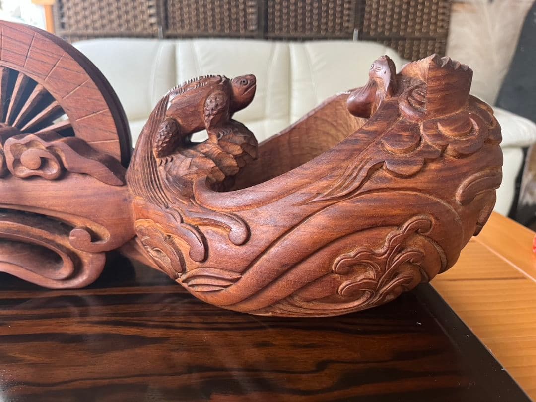 墨壺　壺孝作　鶴亀　大工道具　工芸品