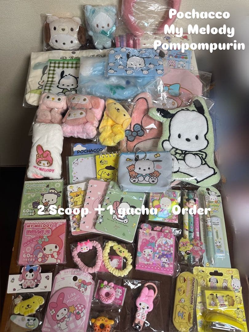 ❤︎ 2 Scoop ＋1 ガチャorder❤︎ サンリオキャラクター　ギフトセット