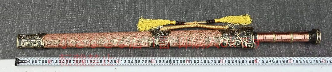 古兵器   武具　刀装具　日本刀　模造刀 紫銅鞘-南越神剣