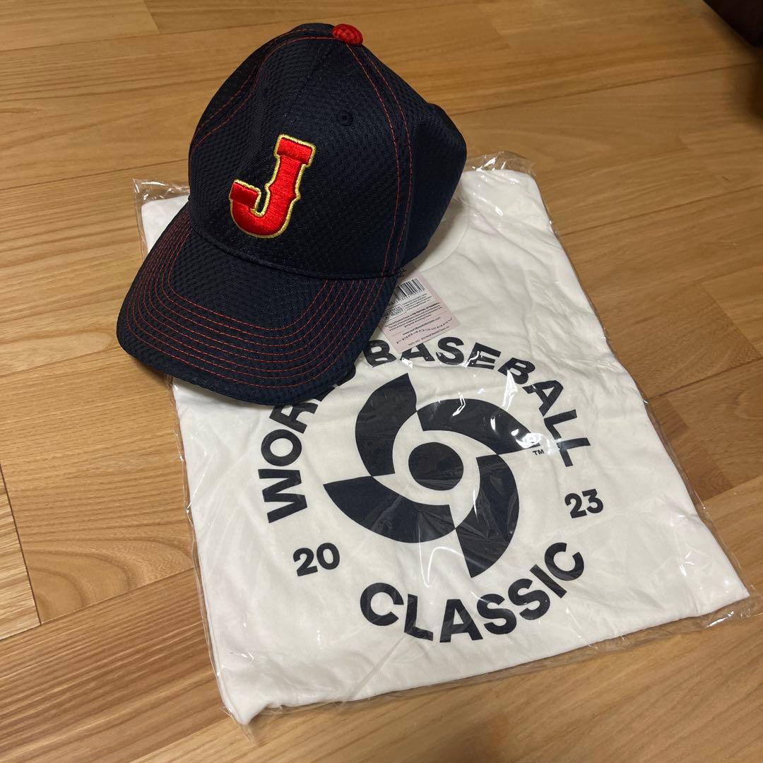 WBC2023 侍Jキャップ＆ロゴ入りTシャツのセット
