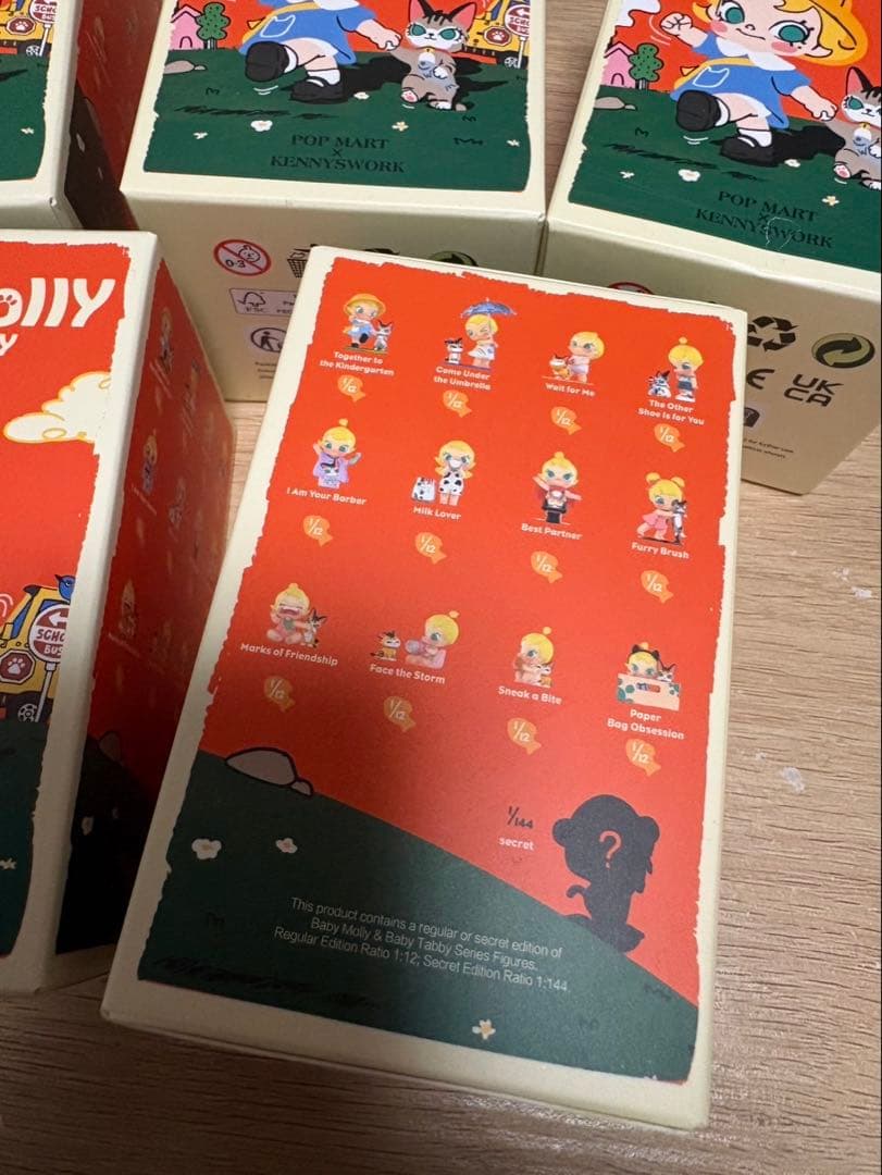 POP MART Baby Molly & Baby Tabby 5個セット