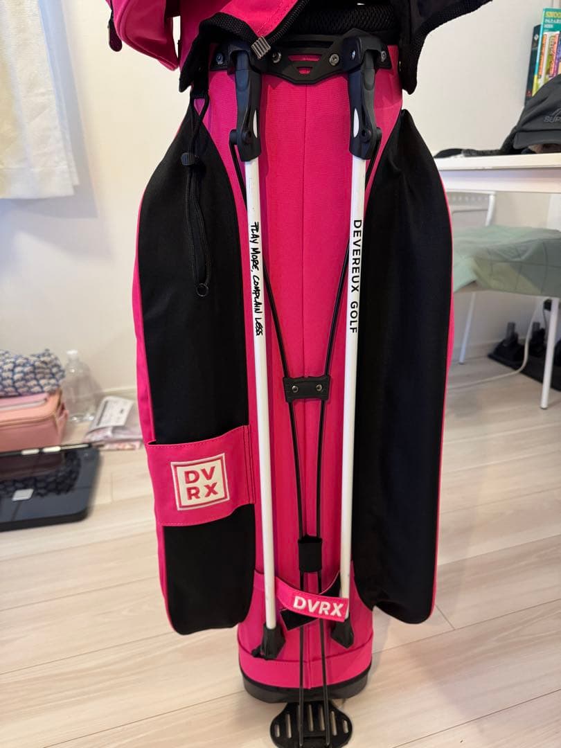 【tomo32】DVRX ピンク スタンドゴルフバッグ