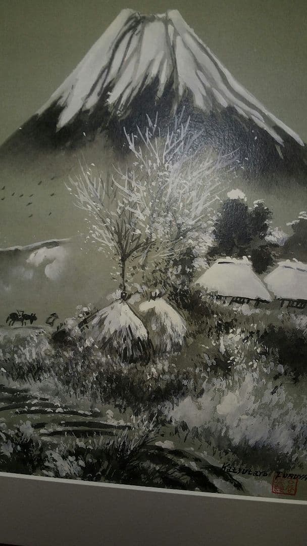 日本画水墨画⑯