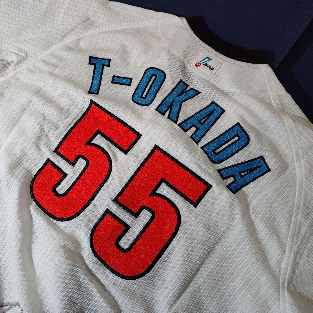 オリックスバファローズ　T-岡田選手　実使用近鉄復刻ユニフォーム上下セット