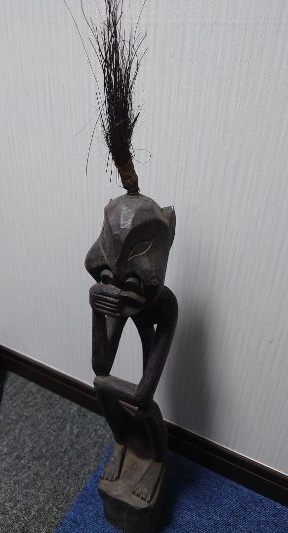 アフリカ　アート　木彫り　森の精霊　アンティーク