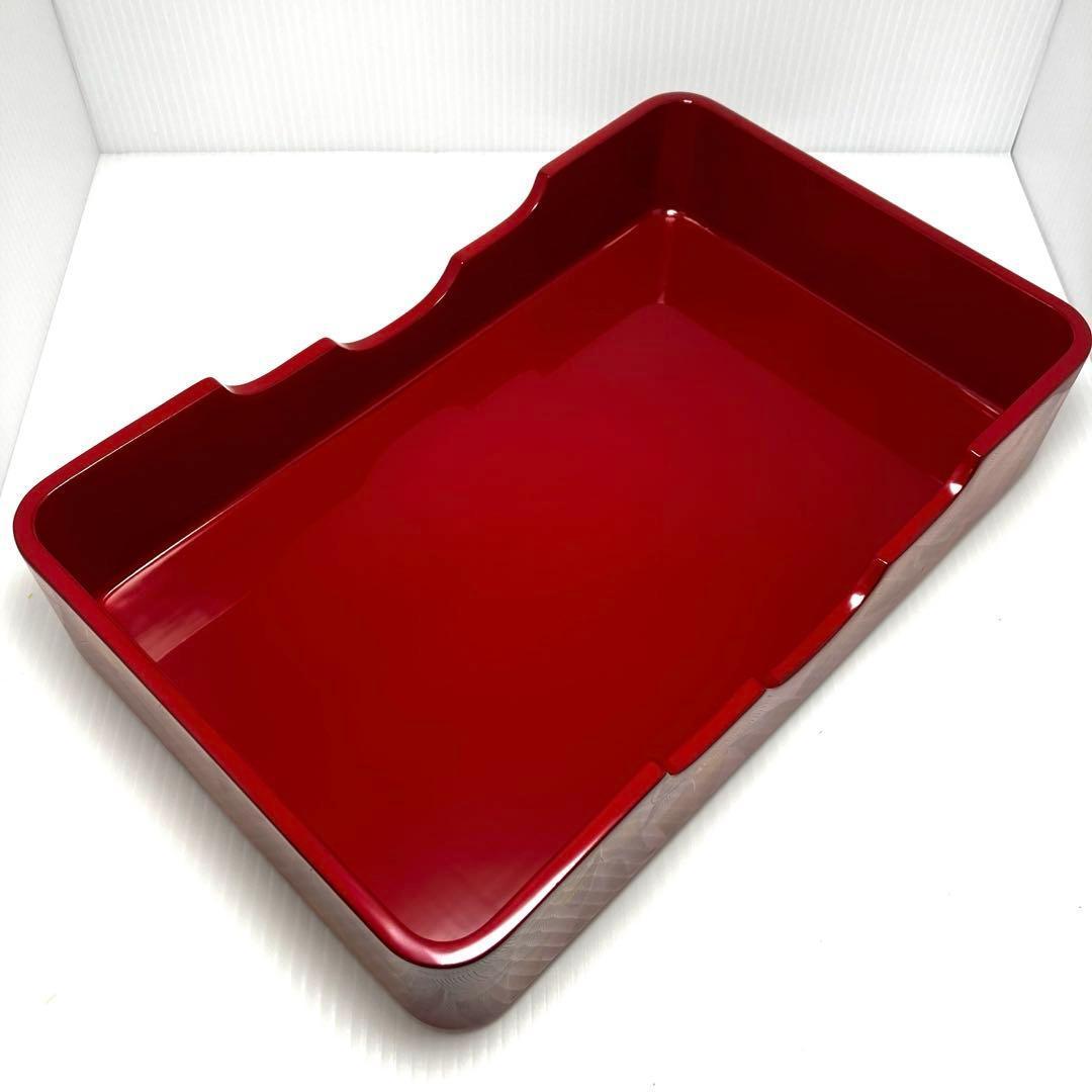 新品未使用 輪島塗 沈金 漆器 文庫 文箱 霧箱 説明書 箱 伝統工芸 赤