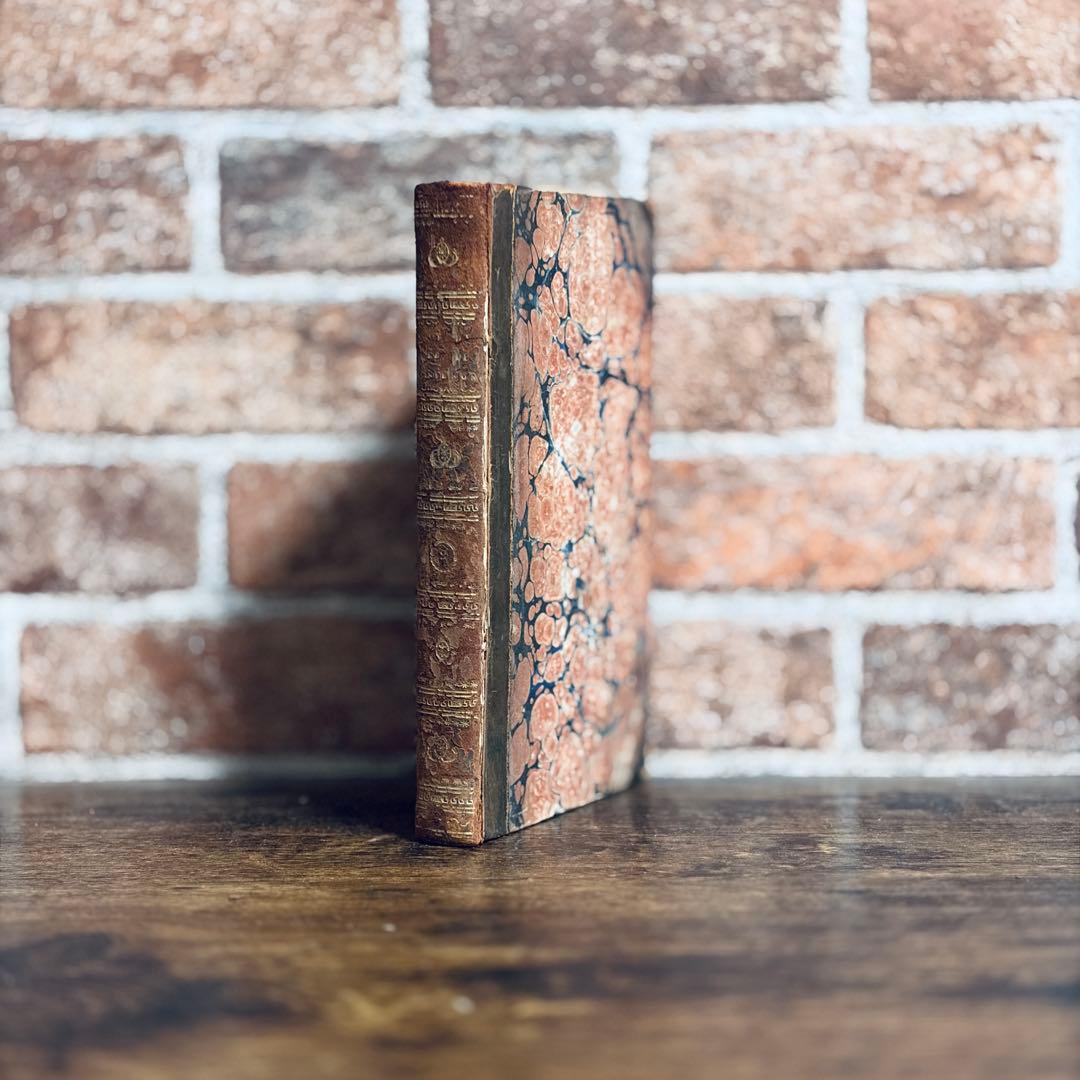 古い革装丁の洋書【5set】 古書　アンティーク ゴールド装飾　インテリア