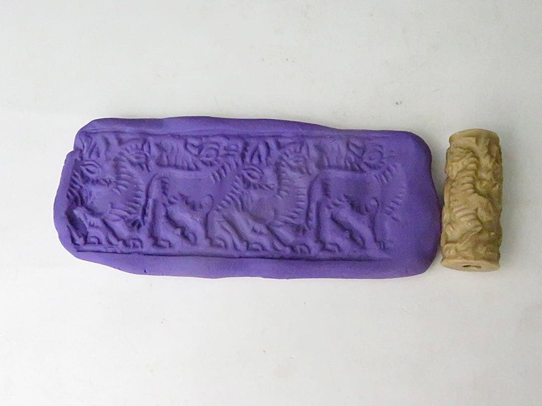 古代インダス石製の円筒形印章