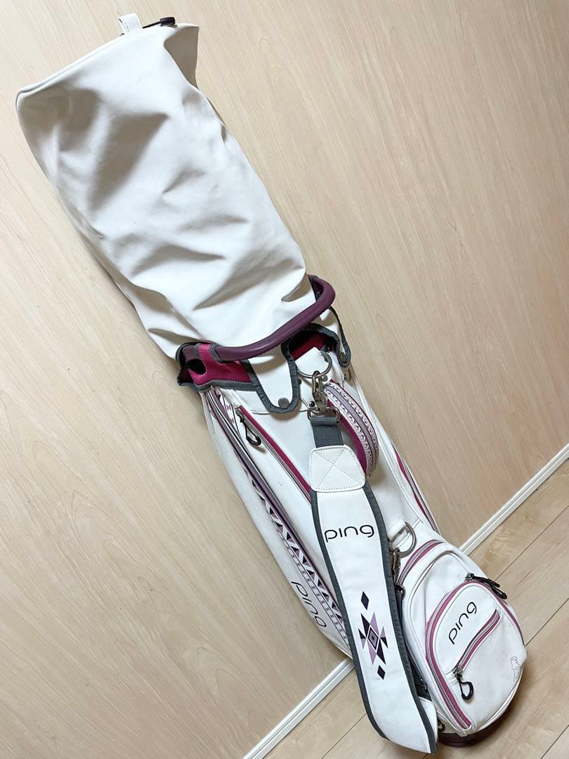 ping G Le キャディバッグ ホワイト/ピンク