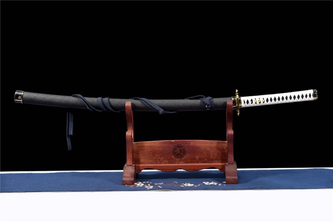 T 10焼刃釘字紋三色研武士刀『鬼泣5閻魔刀』 居合刀 斬馬刀 龍泉剣