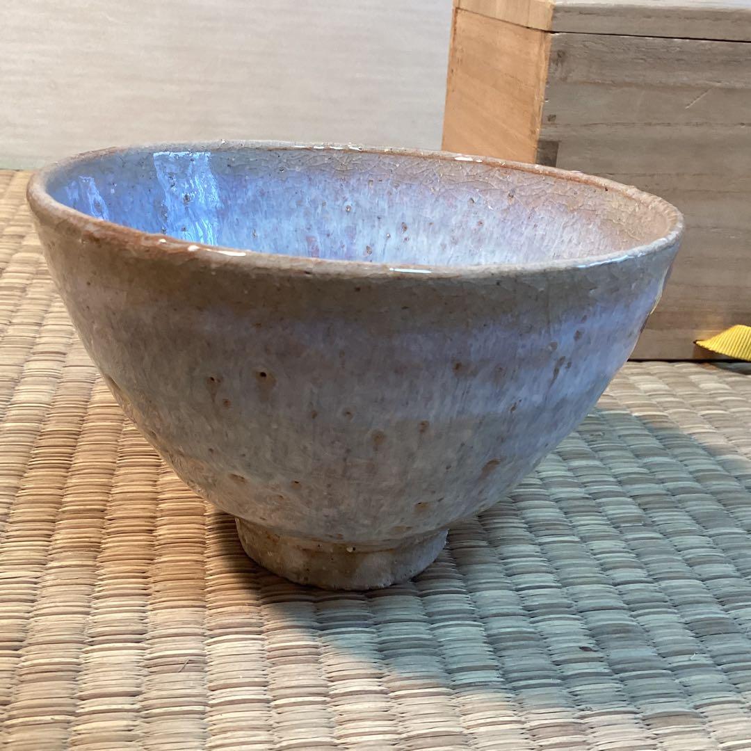 萩焼　玉おとこ山野坂康起作　抹茶茶碗