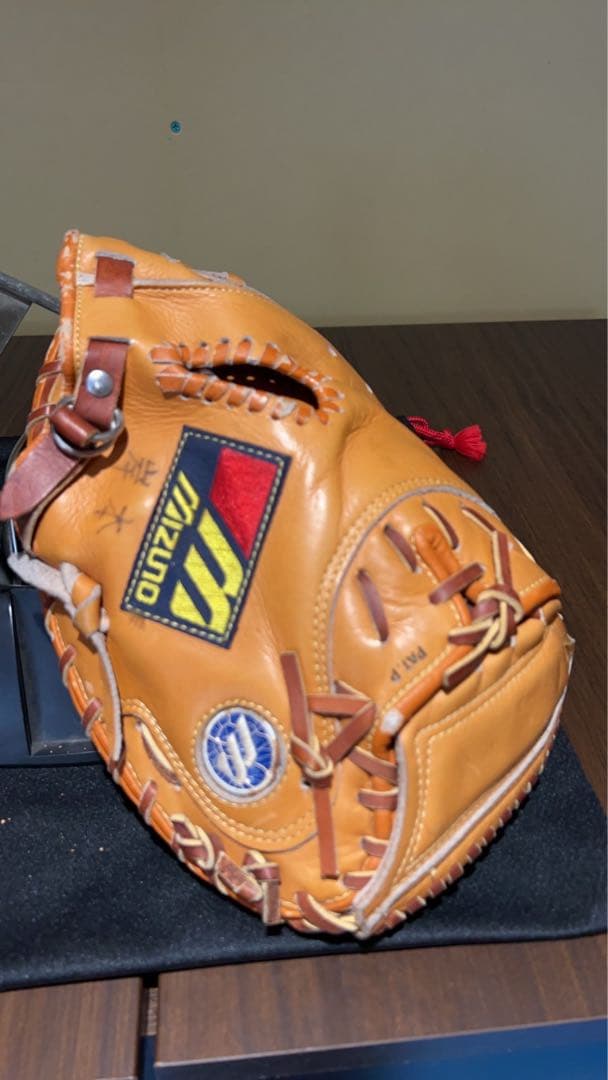 ミズノワールドウィン青M 軟式 キャッチャーミット