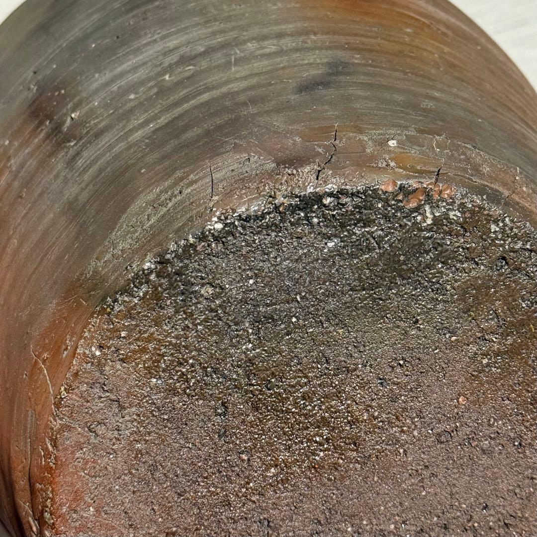 古備前 備前焼 壺 三耳壺 胴陶印