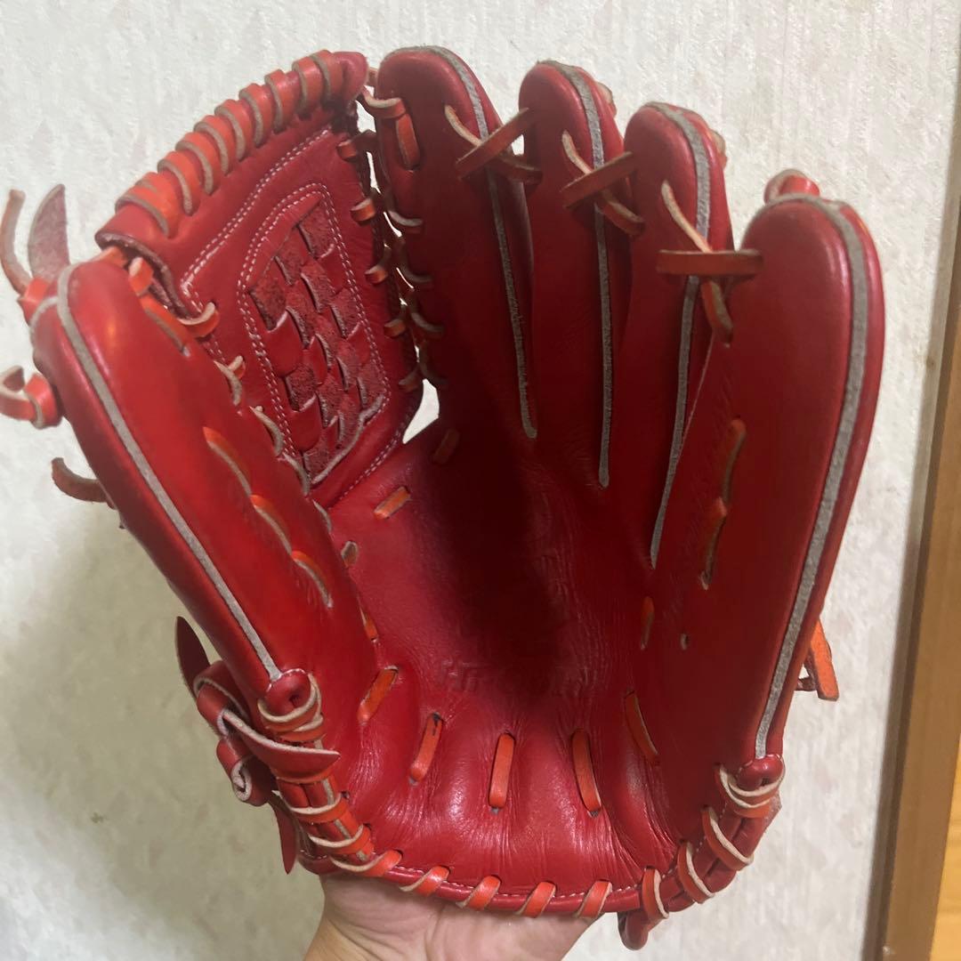 HC 赤 レザー 野球グローブ 台湾製