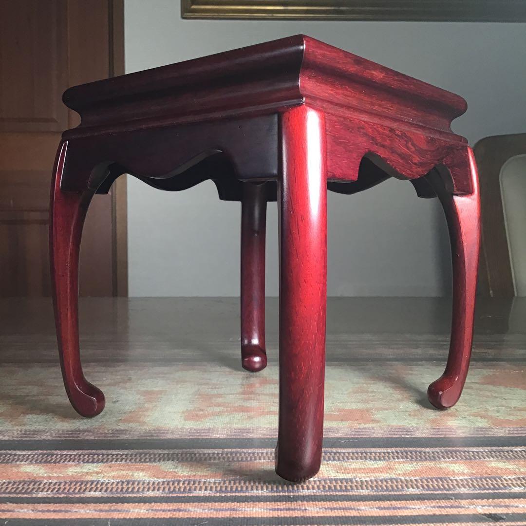 『ハピうー特価』　花台　『紫丹』　紫檀製